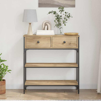 Console Table Artisan Oak 72.5 x 25 x 75 cm Engineered Wood