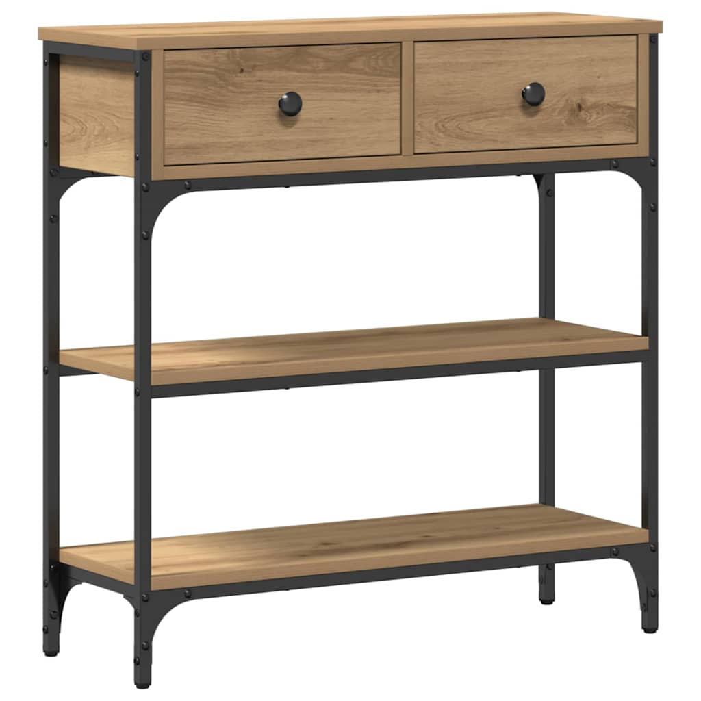 Console Table Artisan Oak 72.5 x 25 x 75 cm Engineered Wood