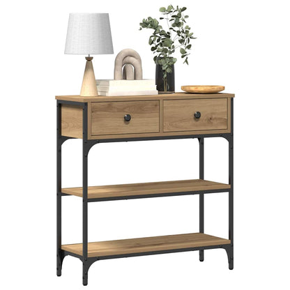 Console Table Artisan Oak 72.5 x 25 x 75 cm Engineered Wood