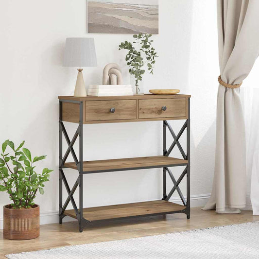 Console Table Artisan oak 75 x 28 x 75 cm