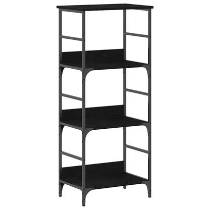 Bookshelf 3-Tier 50 x 33 x 117.5 cm Engineered Wood Black Oak