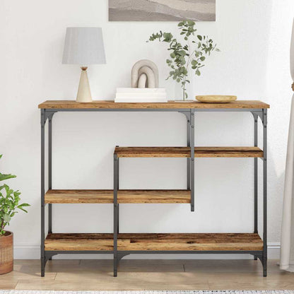 Console Table with Shelf with Storage Old wood 100 x 35 x 75 cm
