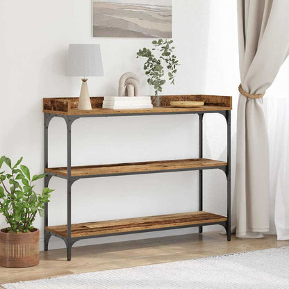 Console Table with Shelf with Storage Old wood 100 x 30 x 80 cm