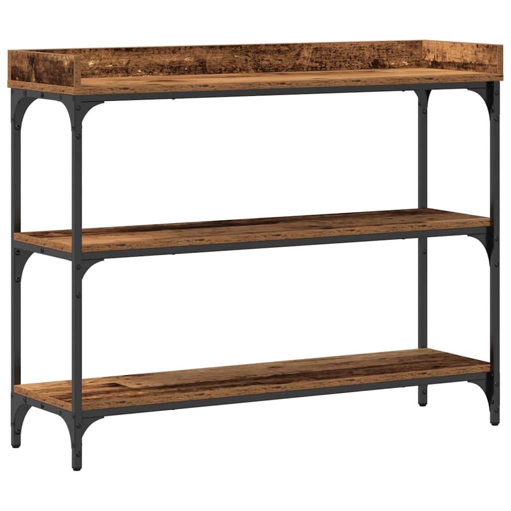 Console Table with Shelf with Storage Old wood 100 x 30 x 80 cm