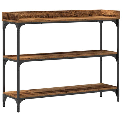 Console Table with Shelf with Storage Old wood 100 x 30 x 80 cm