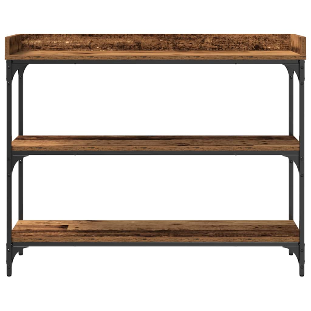 Console Table with Shelf with Storage Old wood 100 x 30 x 80 cm