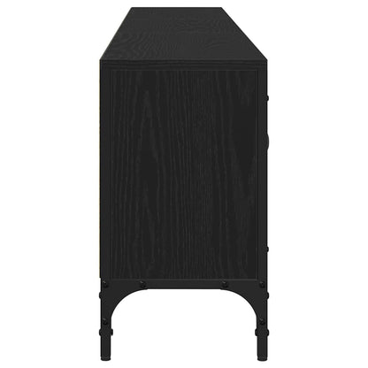 TV Cabinet Black oak 200 x 25 x 44 cm Engineered wood