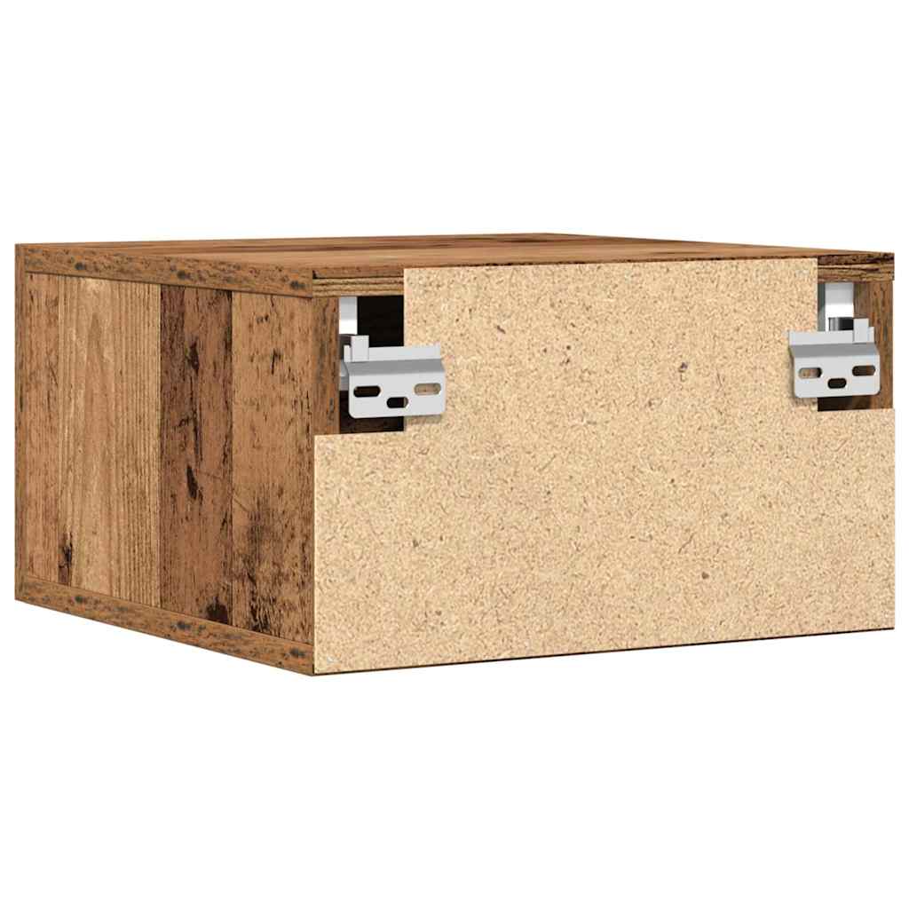 Bedside Cabinet Old Wood 35 x 35 x 20 cm Engineered Wood
