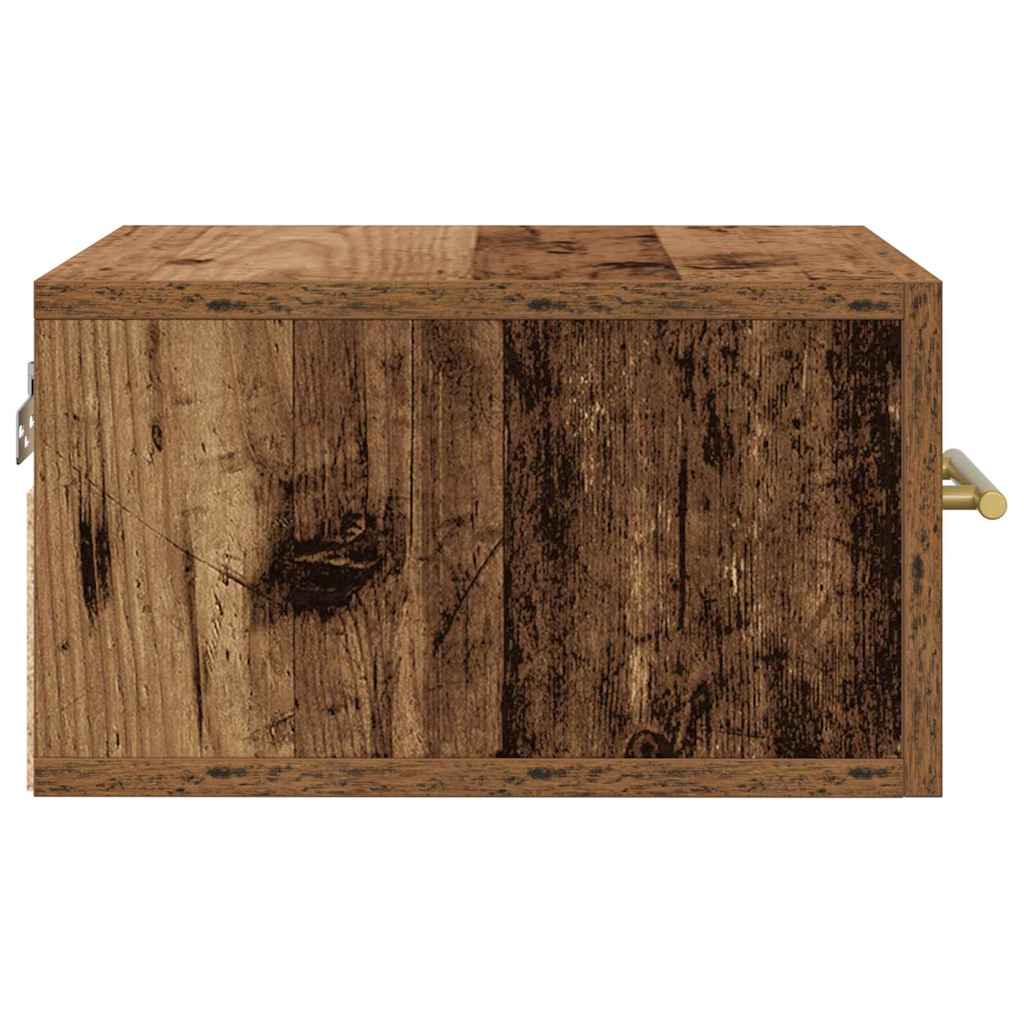 Bedside Cabinet Old Wood 35 x 35 x 20 cm Engineered Wood