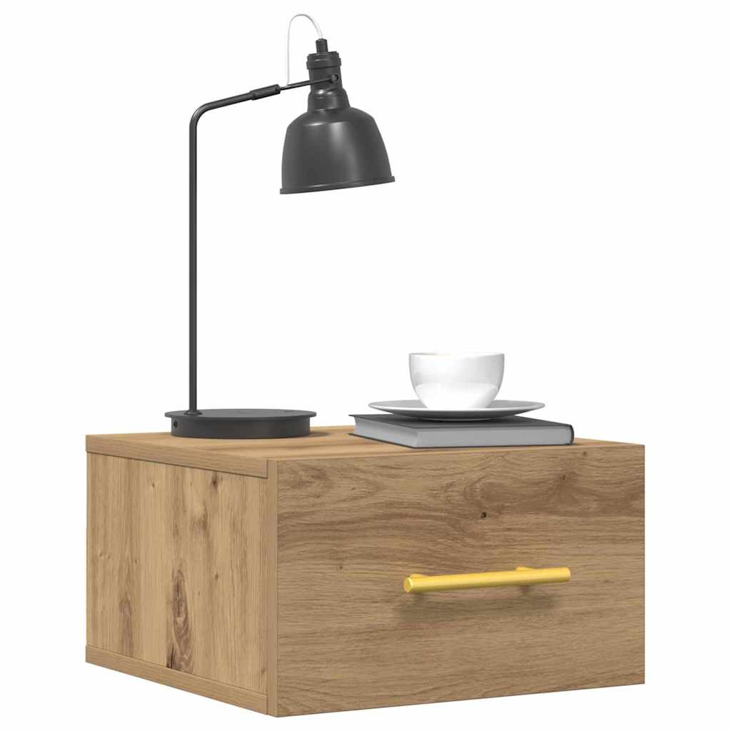 Bedside Cabinet Artisan Oak 35 x 35 x 20 cm Engineered Wood