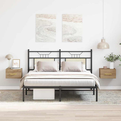 Bedside Cabinet Wall-mounted 2 pcs Artisan Oak 35 x 35 x 20 cm