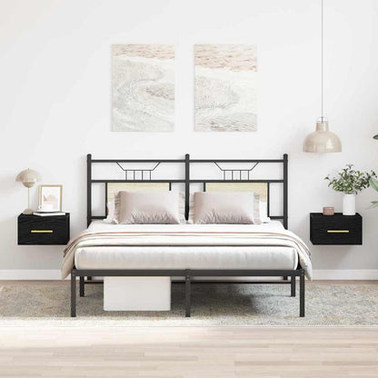 Bedside Cabinet 2 pcs Black Oak 35 x 35 x 20 cm Engineered Wood