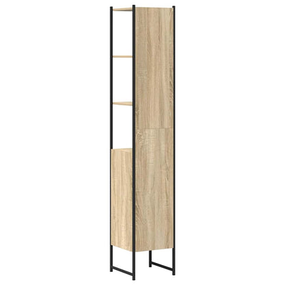 Bathroom Cabinet Sonoma 33 x 33 x 185.5 cm Engineered Wood