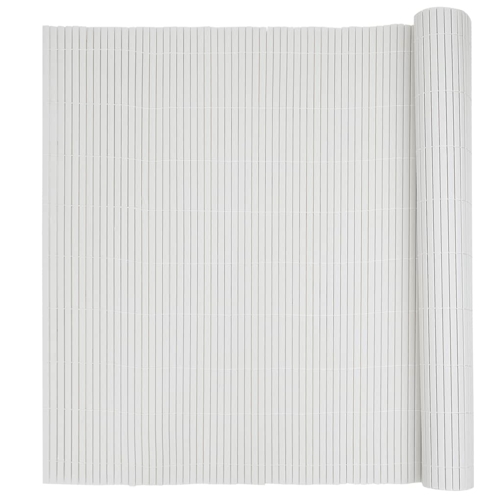 Garden Fence Double-Sided White 1.8x3 m PVC
