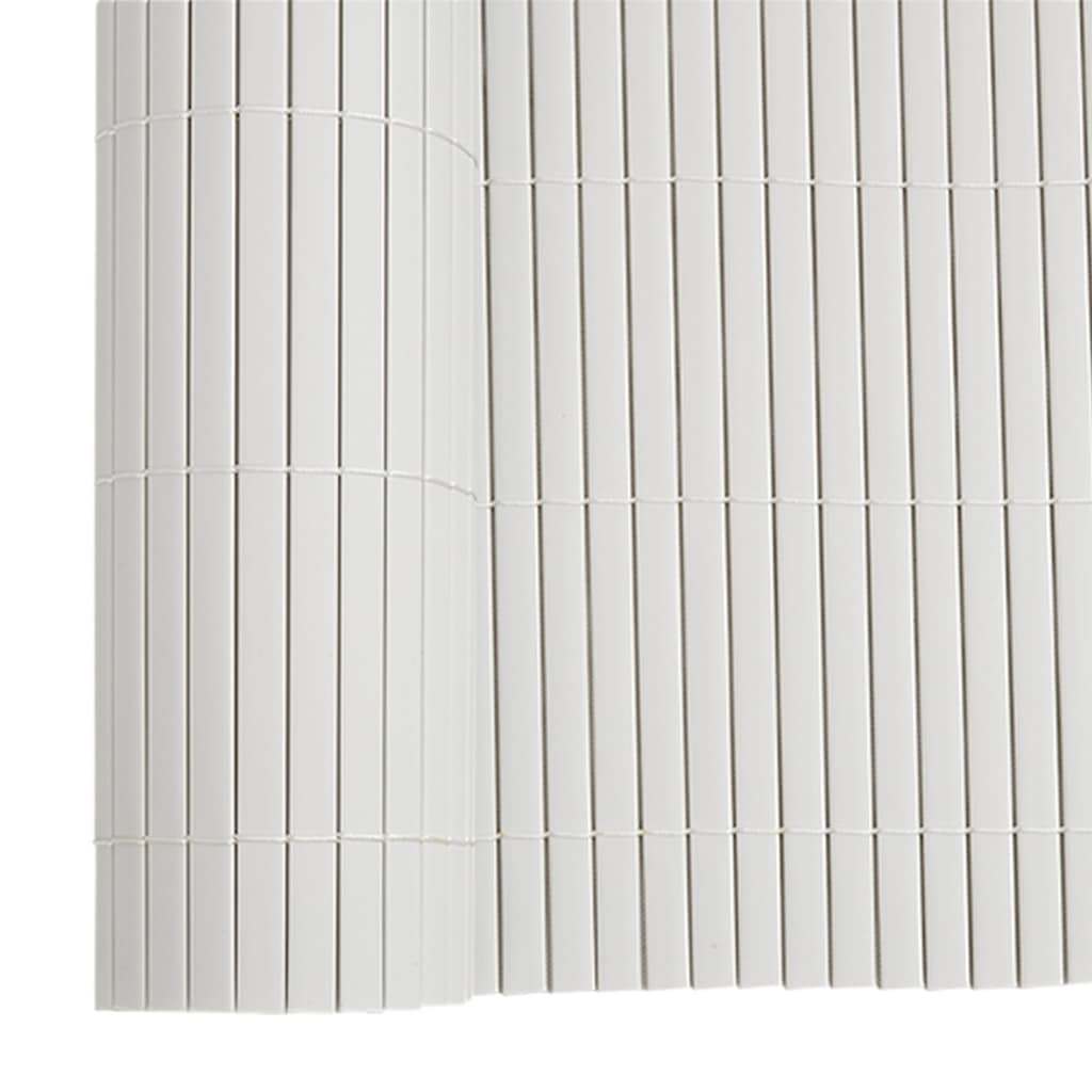 Garden Fence Double-Sided White 1.8x3 m PVC