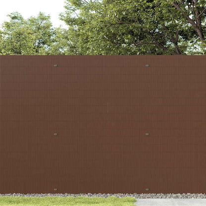 Garden Fence Double-Sided Brown 1.8x3 m PVC