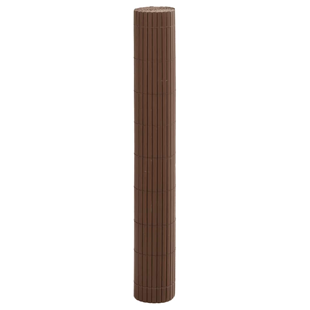 Garden Fence Double-Sided Brown 1.8x3 m PVC