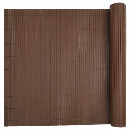 Garden Fence Double-Sided Brown 1.8x3 m PVC