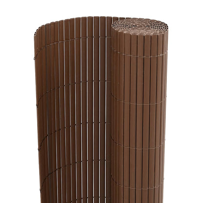 Garden Fence Double-Sided Brown 1.8x3 m PVC