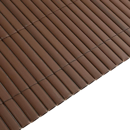 Garden Fence Double-Sided Brown 1.8x3 m PVC