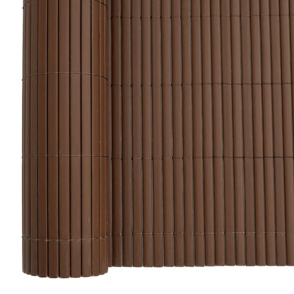 Garden Fence Double-Sided Brown 1.8x3 m PVC