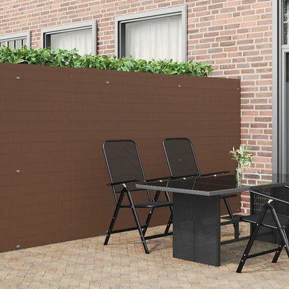 Garden Fence Double-Sided Brown 1.8x3 m PVC