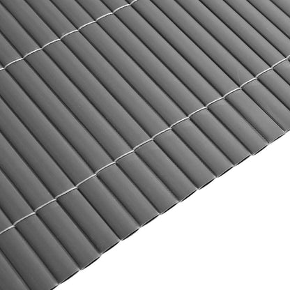 Garden Fence Double-Sided Grey 1.8x3 m PVC