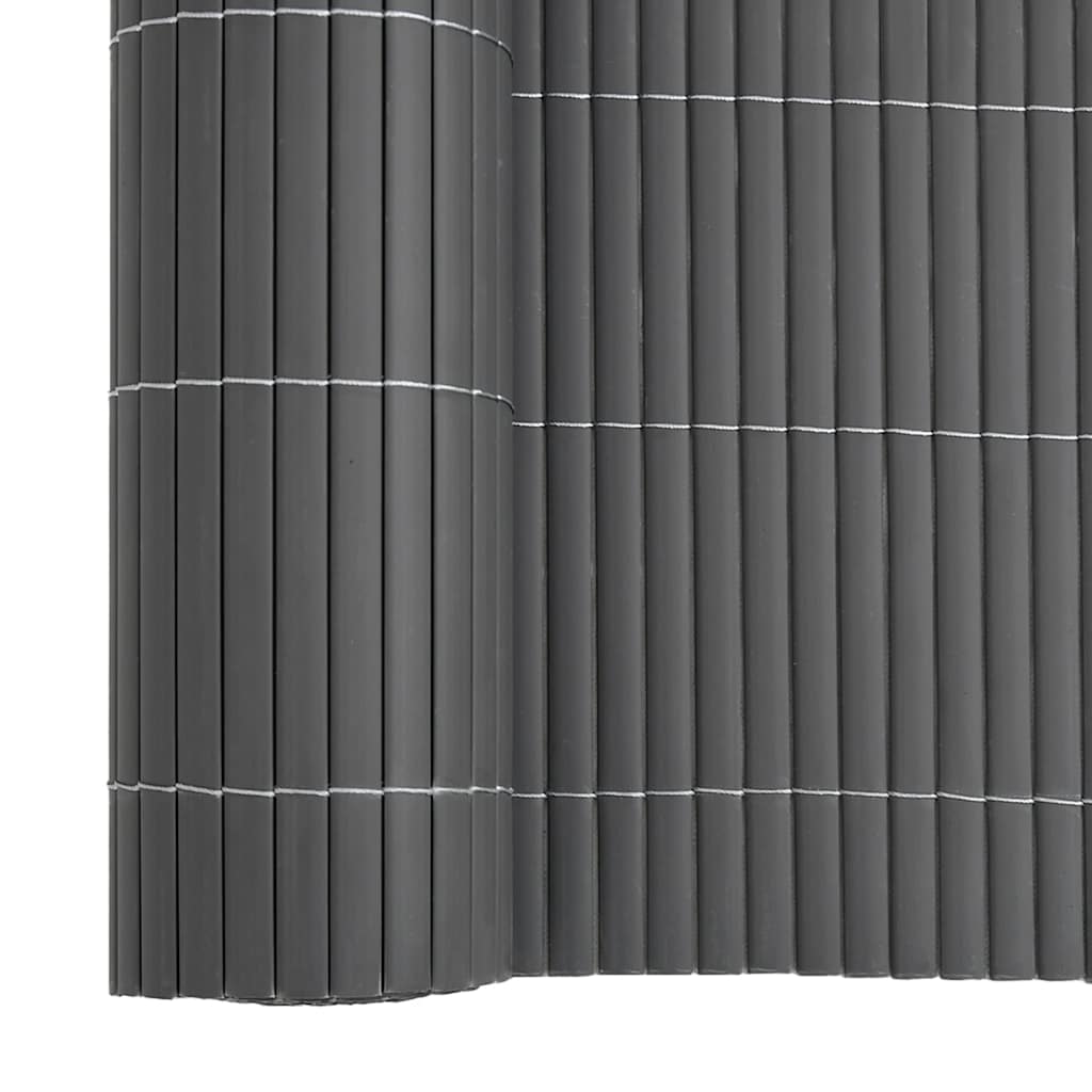 Garden Fence Double-Sided Grey 1.8x3 m PVC