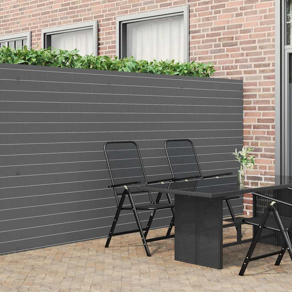 Garden Fence Double-Sided Grey 1.8x3 m PVC