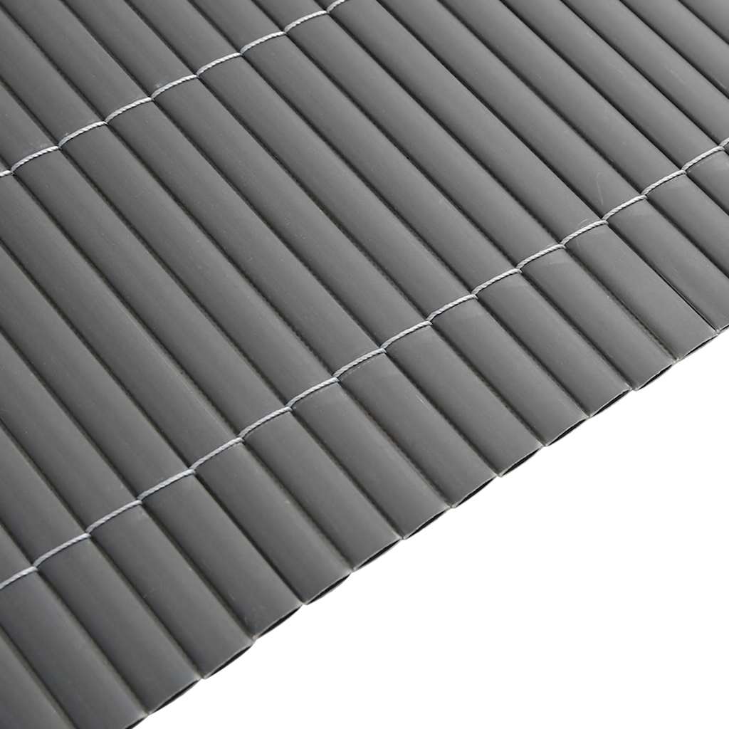 Garden Fence Double-Sided Grey 1.8x5 m PVC