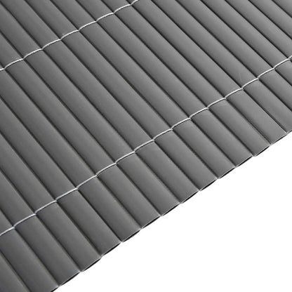 Garden Fence Double-Sided Grey 1.8x5 m PVC