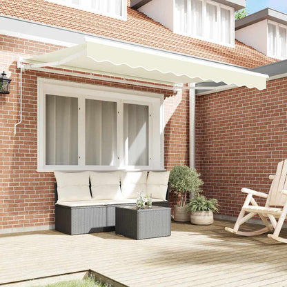 Retractable Awning Cream 250 x 200 cm Aluminium and Fabric