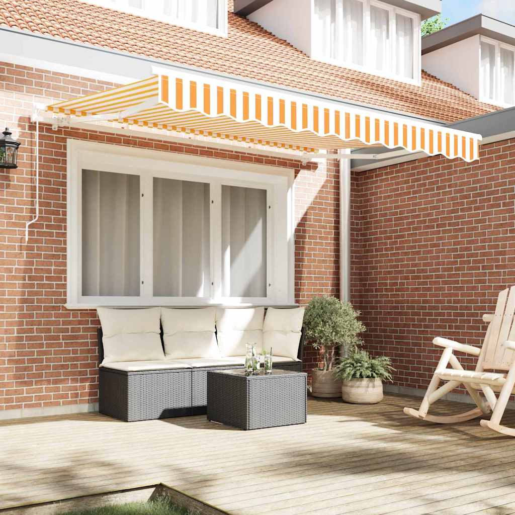 Retractable Awning Manual Yellow 250 x 200 cm Fabric