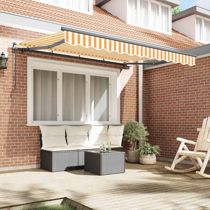 Retractable Awning Manual Yellow 250 x 200 cm Fabric