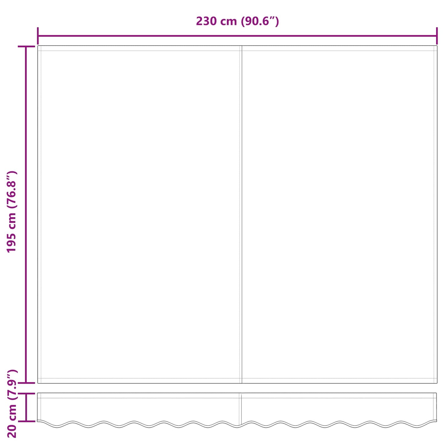 Retractable Awning Manual Yellow 250 x 200 cm Fabric