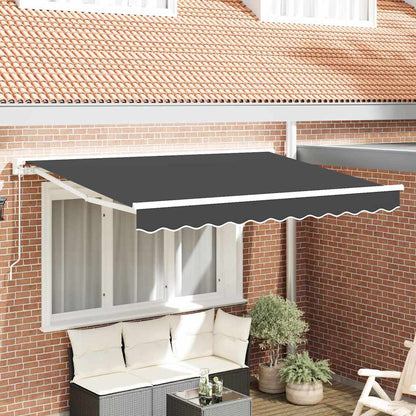 Awning Frame Anthracite 250 x 200 cm Polyester with PU coating