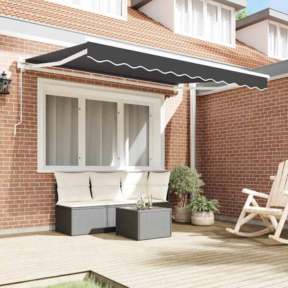 Awning Frame Anthracite 250 x 200 cm Polyester with PU coating
