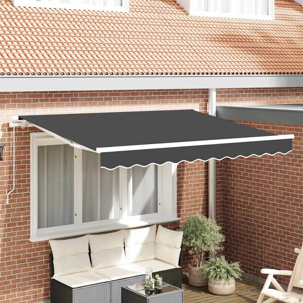 Retractable Awning Anthracite 250 x 200 cm Fabric