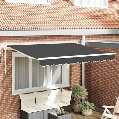 Retractable Awning Anthracite 250 x 200 cm Fabric