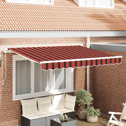 Retractable Awning Orange 250 x 200 cm Fabric