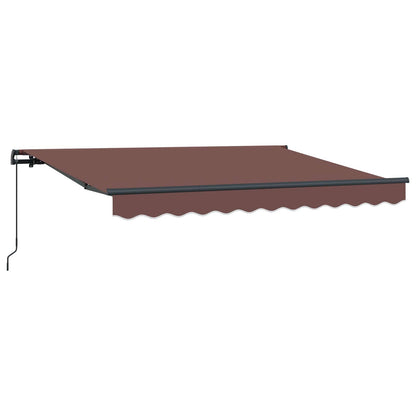 Retractable Awning Brown 250 x 200 cm Fabric