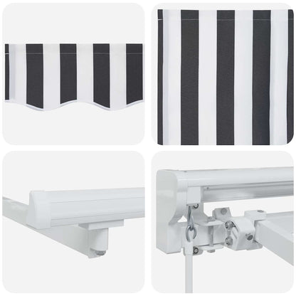 Awning Frame Anthracite and White 250 x 200 cm