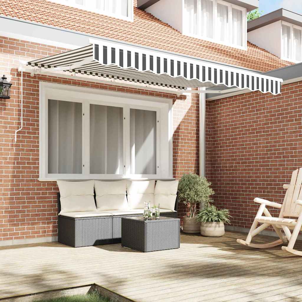 Retractable Awning Anthracite 250 x 200 cm Fabric