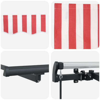 Retractable Awning Red 250 x 200 cm Fabric