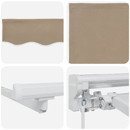Awning Frame Beige 250 x 200 cm Polyester with PU coating