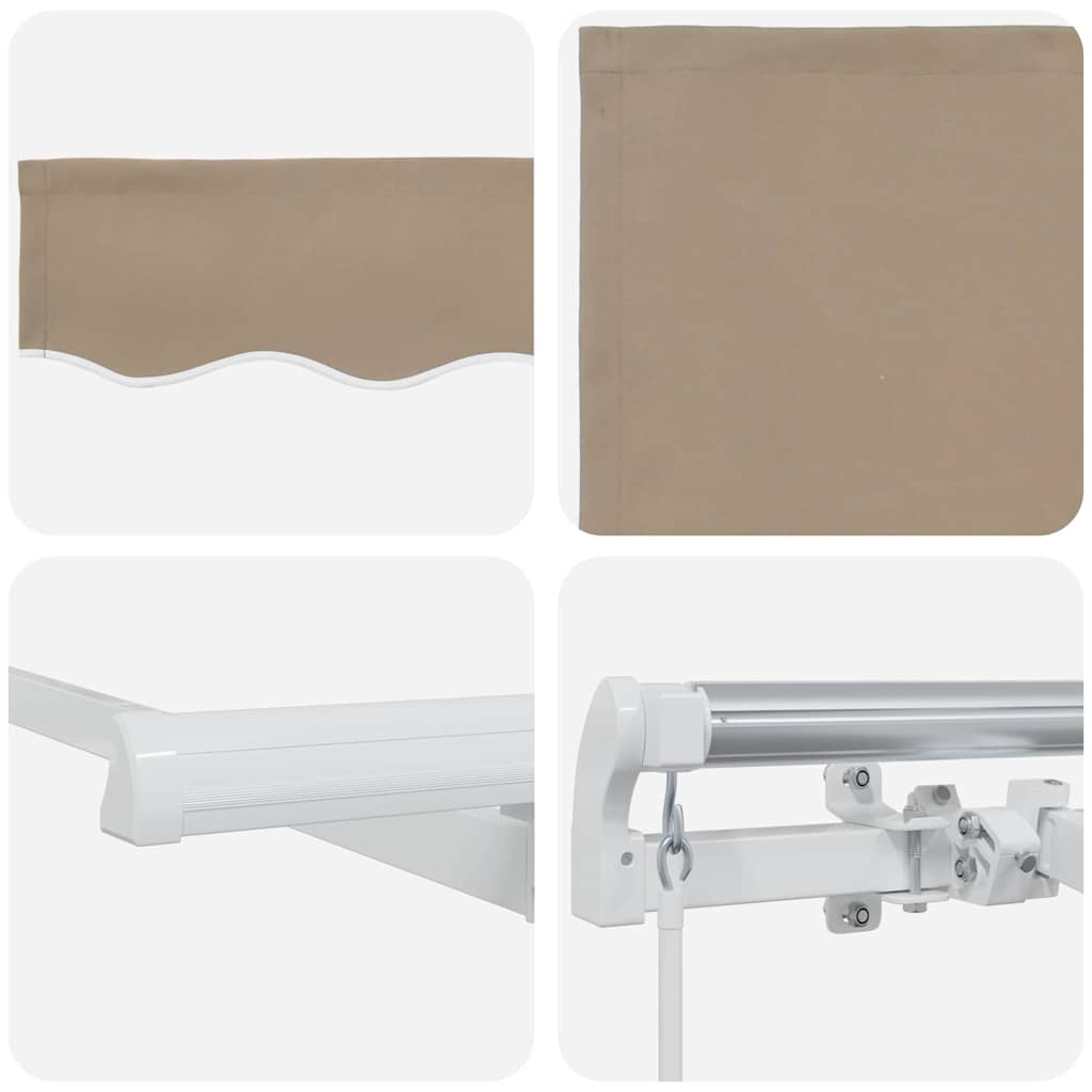 Retractable Awning Beige 250 x 200 cm Fabric