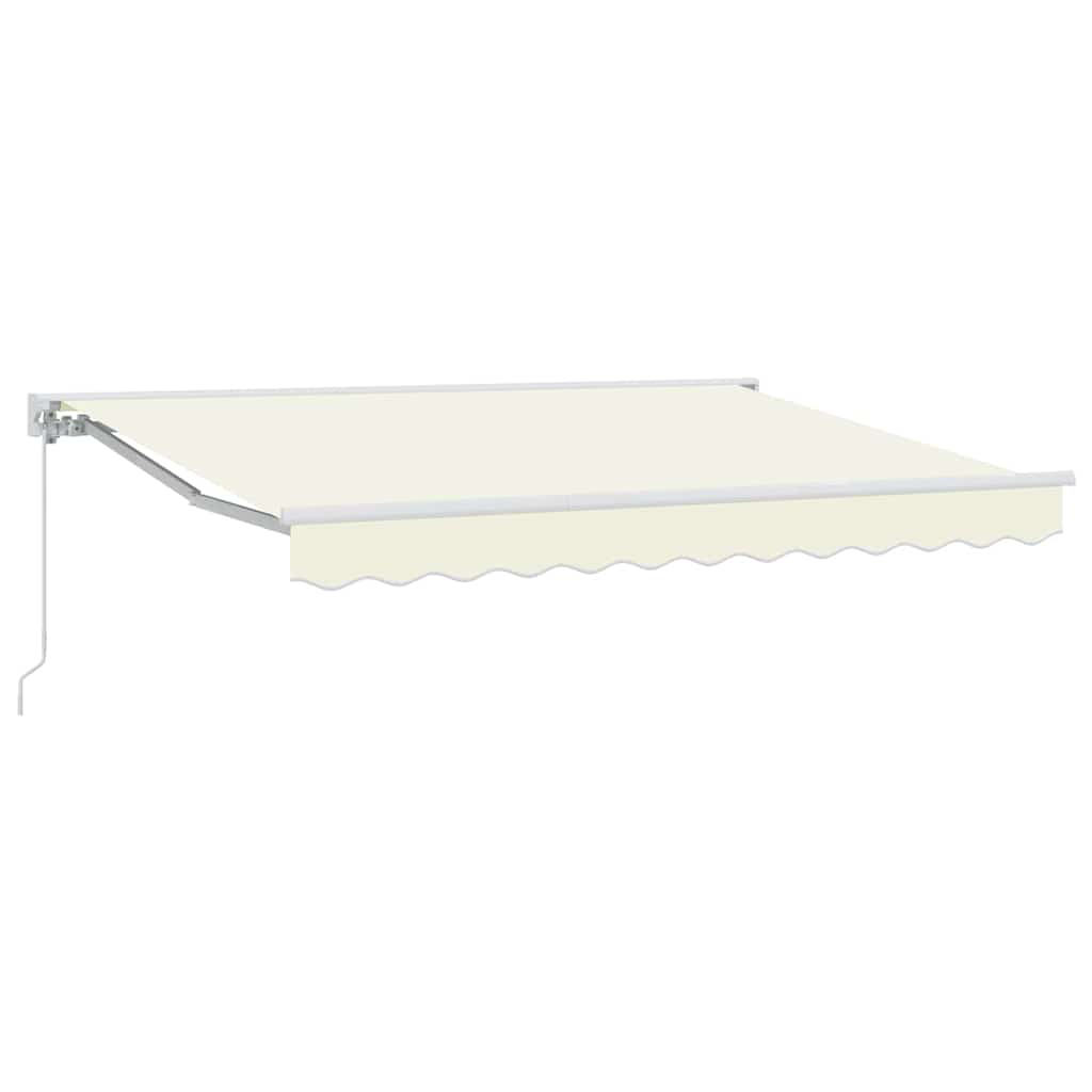 Retractable Awning Cream 300 x 200 cm Aluminium and Fabric