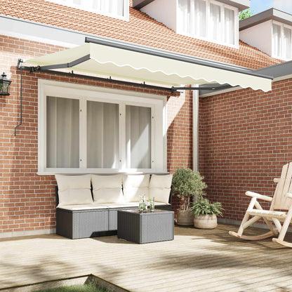 Retractable Awning Manual Cream 300 x 200 cm Fabric