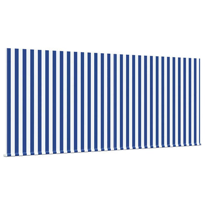 Retractable Awning Retractable Blue and White 300 x 200 cm
