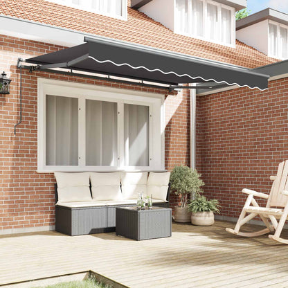 Retractable Awning Manual Anthracite 300 x 200 cm Fabric